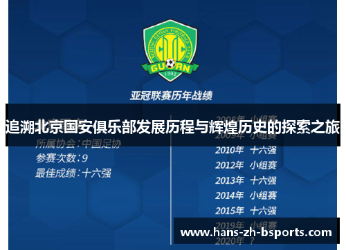 追溯北京国安俱乐部发展历程与辉煌历史的探索之旅 追溯北京国安俱乐部发展历程与辉煌历史的探索之旅
