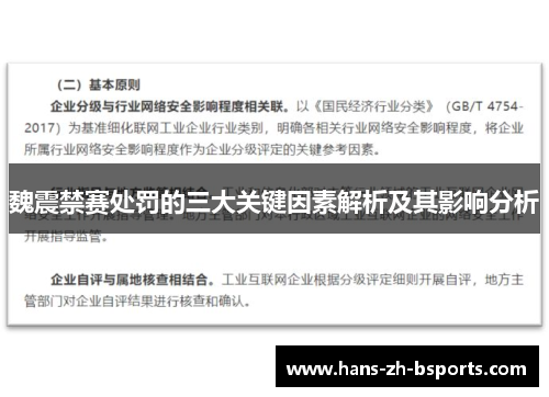 魏震禁赛处罚的三大关键因素解析及其影响分析